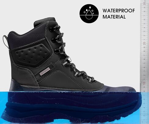 Snow Boots for Men Insulated Waterproof Winter Boots Outdoor Boot for Cold Weather in Saudi Arabia