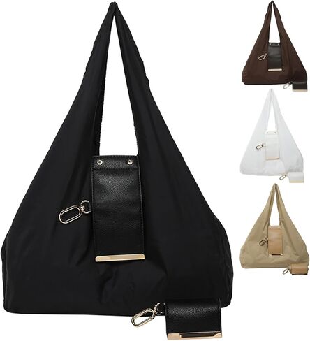 Keychain Tote Bag,Large Capacity Lightweight Foldable Waterproof Key Chain Shopping Bag with Key Ring,Mini Bag for Daily Use in Saudi Arabia