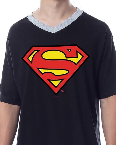 قميص بيجامة نوم للرجال من INTIMO DC Comics مطبوع عليه شخصية سوبرمان in Kuwait