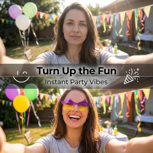 Pibupibu 24 Pack Mardi Gras Glasses Bulk Gold Green Purple Star/Heart Sunglasses Party Favors Mardi Gras Carnival Eyewear in Saudi Arabia