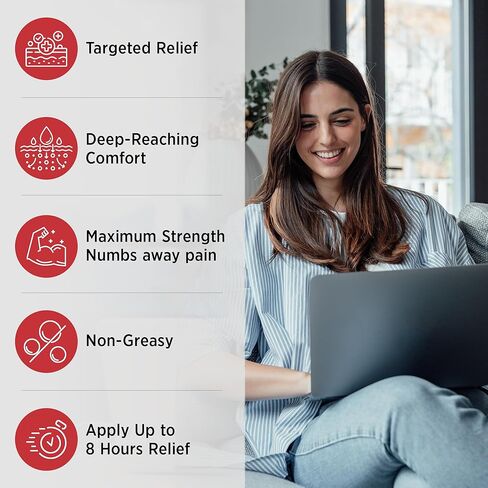 رقعة تخفيف آلام ليدوكائين من تريتونيك: أقصى قوة 4% من رقع يدوكائين مخدرة (20 قطعة) للذراع والظهر والرقبة والساق والكتف - مسكن موضعي لآلام المفاصل - 5.51 × 3.93 بوصة in Kuwait