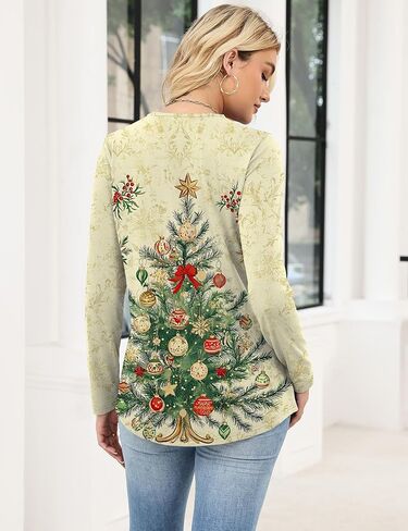 Ivicoer Long Sleeve Shirts for Women V Neck Button Down Blouses Womens Spring Fashion Tops 2026 in Saudi Arabia