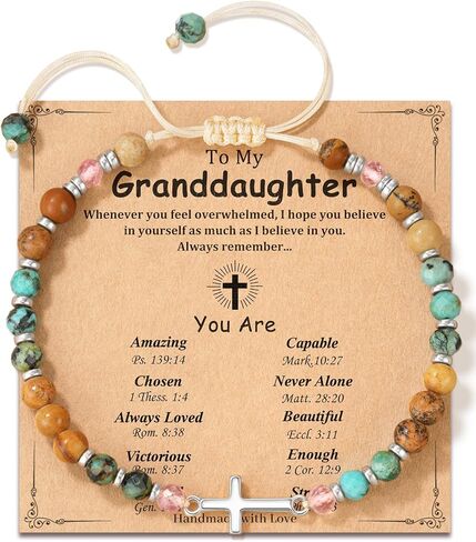 Inspirational Cross Bracelets for Girl Perfect Gifts for Daughter, Niece, Granddaughter, Nurse, and Friends, A Reminder of Strength, Faith, and Love in Saudi Arabia