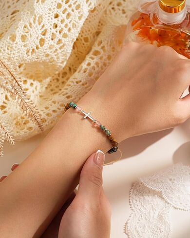 Inspirational Cross Bracelets for Girl Perfect Gifts for Daughter, Niece, Granddaughter, Nurse, and Friends, A Reminder of Strength, Faith, and Love in Saudi Arabia