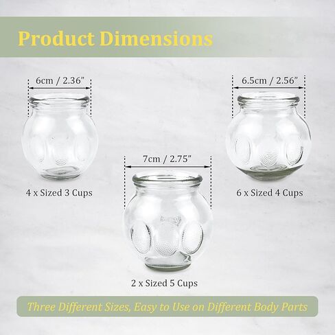 Tenchi 12-Piece Glass Fire Cupping Therapy Set – Professional Chinese Massage Cups for Pain Relief, Myofascial Release, Acupuncture, Muscle Recovery & Cellulite Reduction | Complete Kit in Saudi Arabia