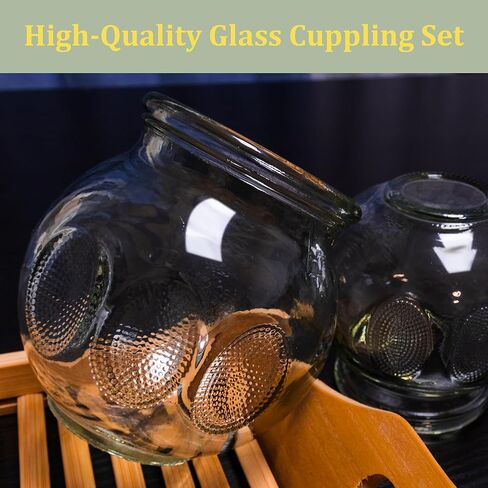 Tenchi 12-Piece Glass Fire Cupping Therapy Set – Professional Chinese Massage Cups for Pain Relief, Myofascial Release, Acupuncture, Muscle Recovery & Cellulite Reduction | Complete Kit in Saudi Arabia