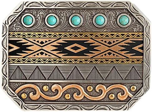 ARIAT Western Buckle Turquoise Stones Silver in Saudi Arabia