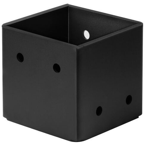 eoere 2 PCS 6x6 Post Base, Heavy Duty Steel Fence Post Base Anchor Deck Supports Porch Railing Post Holders, Inner Size 5-1/2 inches, Thickness 4 mm(8 Gauge) in Kuwait