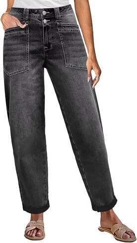 Flamingals Mid Rise Straight Leg Pants Women Stitch Detailing Workout Dressy Cropped Pants Spring Summer Trendy in Saudi Arabia