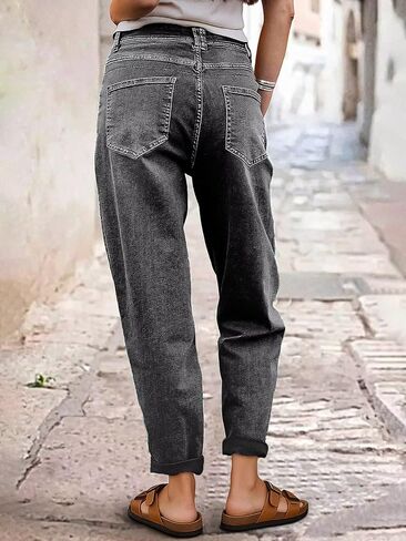 Flamingals Mid Rise Straight Leg Pants Women Stitch Detailing Workout Dressy Cropped Pants Spring Summer Trendy in Saudi Arabia
