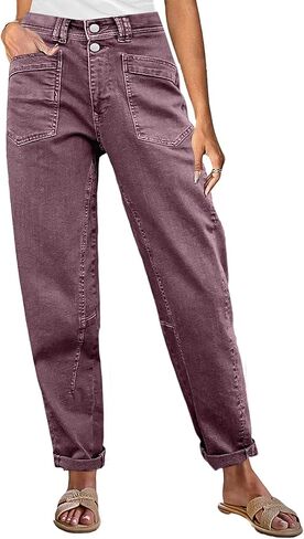 Flamingals Mid Rise Straight Leg Pants Women Stitch Detailing Workout Dressy Cropped Pants Spring Summer Trendy in Saudi Arabia