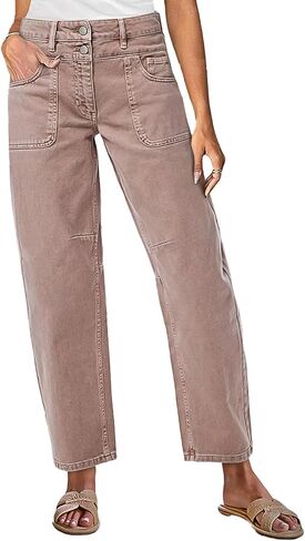 Flamingals Mid Rise Straight Leg Pants Women Stitch Detailing Workout Dressy Cropped Pants Spring Summer Trendy in Saudi Arabia