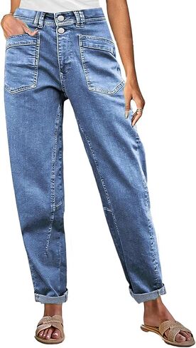 Flamingals Mid Rise Straight Leg Pants Women Stitch Detailing Workout Dressy Cropped Pants Spring Summer Trendy in Saudi Arabia