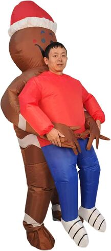 Santa Costume Adult Funny Inflatable Christmas Costume for Chrismast Party in Saudi Arabia