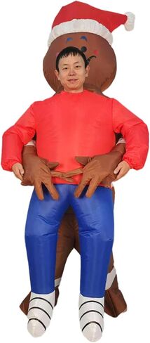 Santa Costume Adult Funny Inflatable Christmas Costume for Chrismast Party in Saudi Arabia