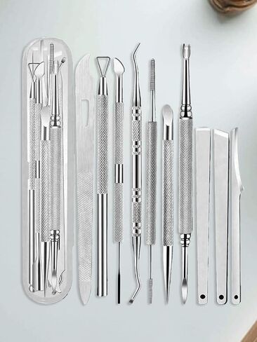 Ultimate 10-in-1 Medical Pedicure Set - Professional Stainless Steel Foot File, Callus Remover & Nail Care Tools with Portable Case in Saudi Arabia