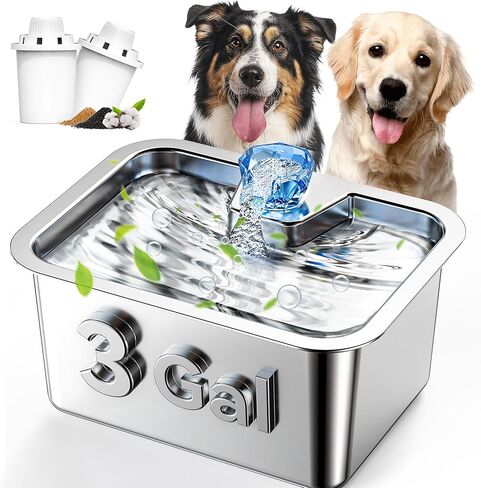 Dog Water Fountain Water Pump, for PETDOTT Large Dog Water Fountain for Large Dogs, Stainless Steel Dog Fountain Pump, Quiet and Safe in Saudi Arabia