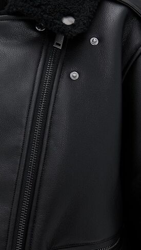 UGG Womens Finnian Luxefluff Moto Jacket in Saudi Arabia