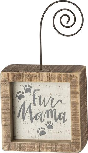 Primitives by Kathy 39005 Inset Photo Holder Block, 3" x 3.50", Stay at Home Dog Mom in Saudi Arabia