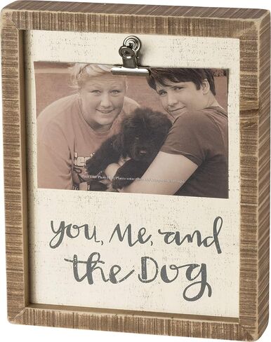 Primitives by Kathy 39005 Inset Photo Holder Block, 3" x 3.50", Stay at Home Dog Mom in Saudi Arabia