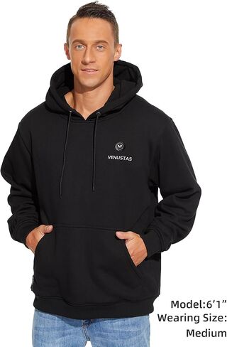 Venustas Pullover Heated Hoodie(Black,XS) for Unisex and an Extra 7200mAh Battery Pack in Saudi Arabia