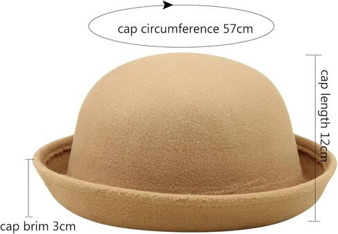 Bowler Fedora Hat with Rolled Brim 1920S Classic Outdoor Hats for Man Woman in Saudi Arabia