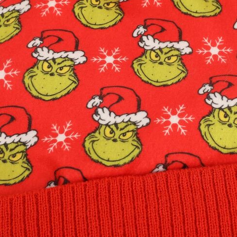 The Grinch All-Over Character Print Youth 2-Piece Knit Beanie & Gloves Set in Saudi Arabia
