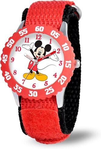 Disney Kids' W000975 Mickey Stainless Steel Time Teacher Watch with Nylon Strap in Kuwait