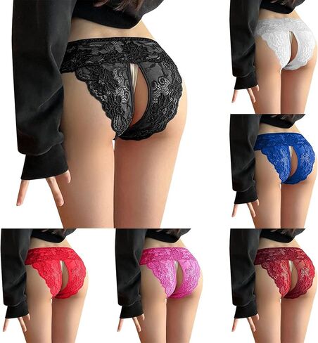 Womens Underwear Briefs Hollow Out Sexy Panties For Women Stretch Underwear Plus Size Thong Soft Lightweight Thongs Briefs in Saudi Arabia