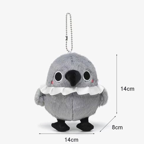 Love and Deepspace Sylus mephisto Grumpy Crow 15cm Backpack accessories ita bag Hanging Ornament car Decorative Plush Pendant (Black) in Saudi Arabia