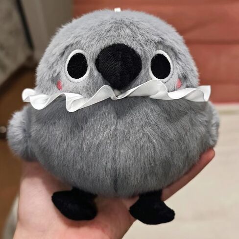Love and Deepspace Sylus mephisto Grumpy Crow 15cm Backpack accessories ita bag Hanging Ornament car Decorative Plush Pendant (Black) in Saudi Arabia