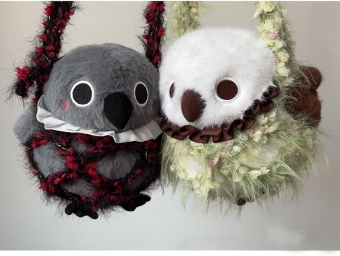 Love and Deepspace Sylus mephisto Grumpy Crow 15cm Backpack accessories ita bag Hanging Ornament car Decorative Plush Pendant (Black) in Saudi Arabia