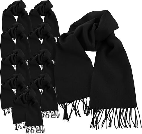 Bulk Winter Scarves, Fleece Soft Lightweight Thermal Neck Wraps for Men, Women &, Warm Cozy Cold Weather Accessories in Saudi Arabia