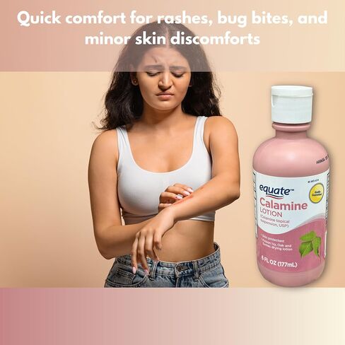 لوشن الكالامين - تركيبة مهدئة للبشرة للحكة والطفح الجلدي، 6 أونصة سائلة (عبوة من قطعة واحدة) in Kuwait