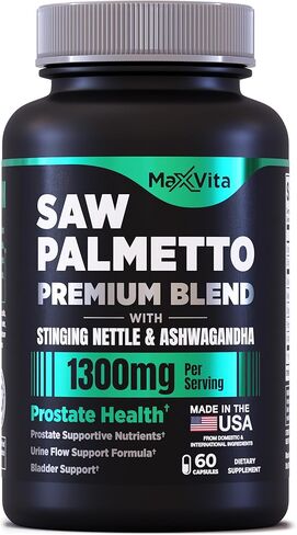 Prostate Premium - Saw Palmetto for Men, Stinging Nettle, Ashwagandha, Lycopene, Bladder & Urinary Relief, Prostate Supplement for Men, 60ct in Saudi Arabia