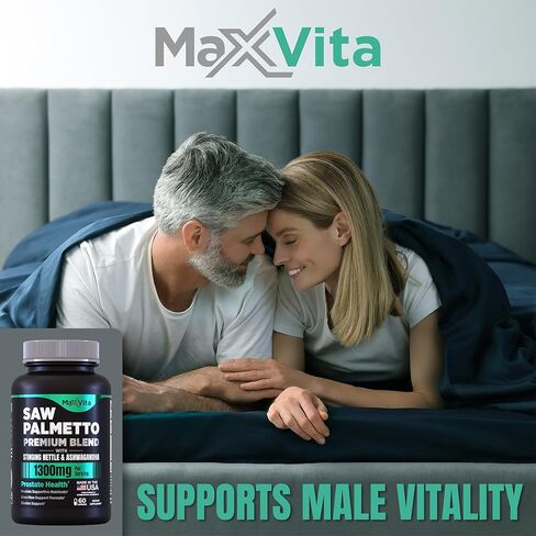 Prostate Premium - Saw Palmetto for Men, Stinging Nettle, Ashwagandha, Lycopene, Bladder & Urinary Relief, Prostate Supplement for Men, 60ct in Saudi Arabia
