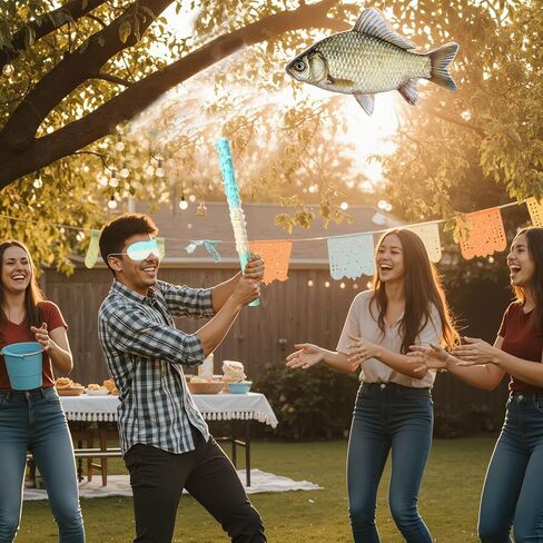 Aoriher ذهب الصيد piñata عيد ميلاد الصيد piñata قليلا الصيد piñata الصيف الصيد piñata مع الخفافيش والعصا الصيفية عيد ميلاد التقاعد الشواء لحفلات الإمداد in Saudi Arabia