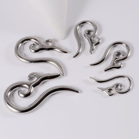 1 Pair Stainless Steel Seamless Ear Plugs - 2.5-5.5mm Tiny Gauges for Minimalist Stretching, Hypoallergenic Body Jewelry (Discreet Daily Wear) in Saudi Arabia