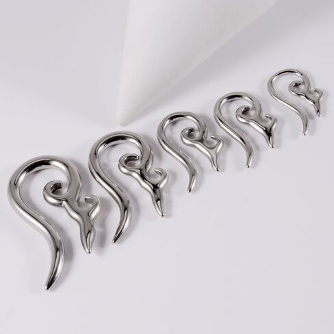 1 Pair Stainless Steel Seamless Ear Plugs - 2.5-5.5mm Tiny Gauges for Minimalist Stretching, Hypoallergenic Body Jewelry (Discreet Daily Wear) in Saudi Arabia