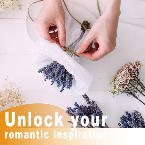 130Pcs DIY Mixed Natural Dried Flower Set, Preserved Flowers Bulk with Baby's Breath, Dried Roses, Eucalyptus Stems, Mini Handmade Flower Arrangement, Dried Flower for Home Decor in Kuwait