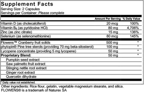 – Prostate Supplement for Men- Natural Prostate Formula Helps Reduce Frequent Urination & Promote Overall Prostate Health – Saw Palmetto, Beta-Sitosterol, Flowens Cranberry Powder & More in Saudi Arabia