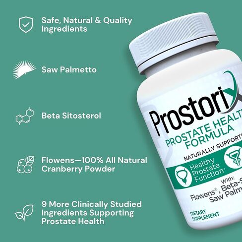 – Prostate Supplement for Men- Natural Prostate Formula Helps Reduce Frequent Urination & Promote Overall Prostate Health – Saw Palmetto, Beta-Sitosterol, Flowens Cranberry Powder & More in Saudi Arabia