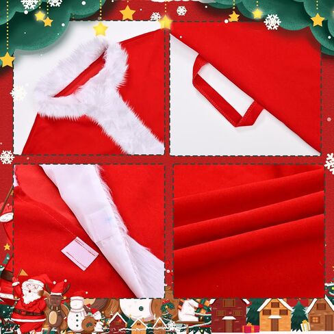 Green Monster Costumes Adult, 11PCS Christmas Furry Santa Suit for Men Halloween Xmas Cosplay Outfit Mask Hat in Saudi Arabia