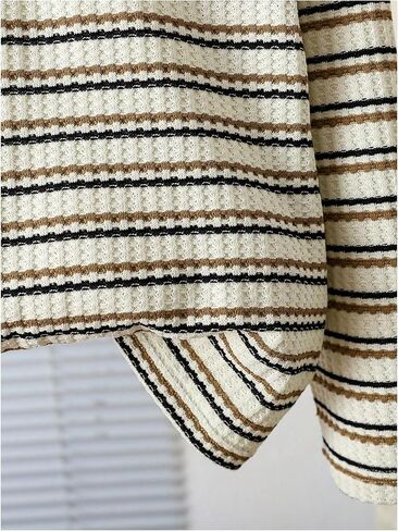 Verdusa Girl سويت شيرت مخطط بلوفر بلوزات الخريف بلايز Preppy Tween Girls العصرية Cothes in Kuwait