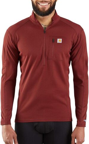 قميص Carhartt الرجالي ذو الوزن الثقيل ذو الطبقة الأساسية المحبوكة ذات الرقبة الدائرية والجيب in Saudi Arabia