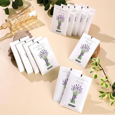 12 Packs Lavender Hanging Closet Deodorizer Air Freshener Long Lasting Scented Sachets Smell Goods for House or Office in Saudi Arabia