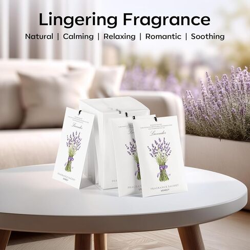 12 Packs Lavender Hanging Closet Deodorizer Air Freshener Long Lasting Scented Sachets Smell Goods for House or Office in Saudi Arabia