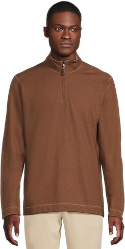 Johnston & Murphy mens Reversible Solid Quarter-zip in Saudi Arabia