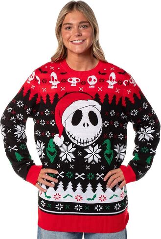 بلوفر محبوك من Mad Engine The Nightmare Before Christmas للرجال من Santa Jack للبالغين in Saudi Arabia