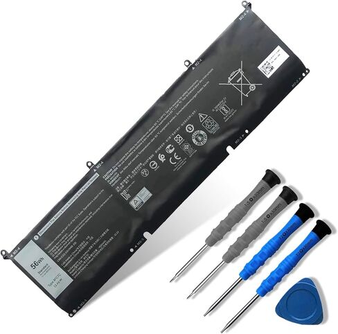 Dentsing 8FCTC 11.4V 56Wh/4650mAh Laptop Battery Compatible with DELL XPS 15 9500 XPS 15 9500-R1505S -R1845S -R1845TS -R1945TS Series Notebook 3ICP7/73/64 DVG8M P8P1P in Kuwait